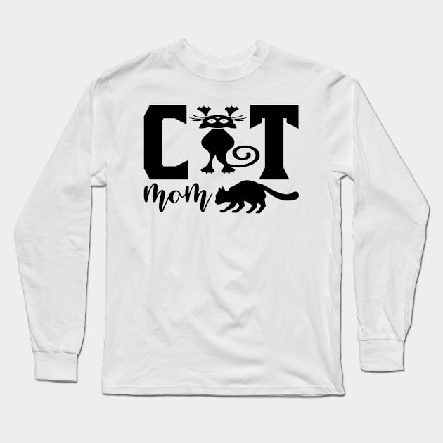 Cat Long Sleeve T-Shirt by Design Anbay